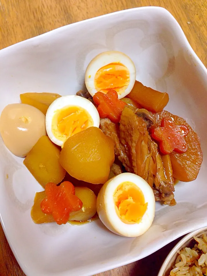 大根とジャガイモと鶏の煮物|ゆうきさん