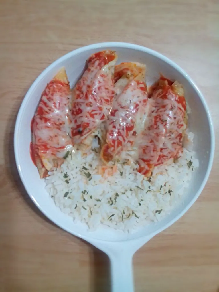 Stuffed Jumbo Shells Pasta & White Rice|Yari Gonzálezさん