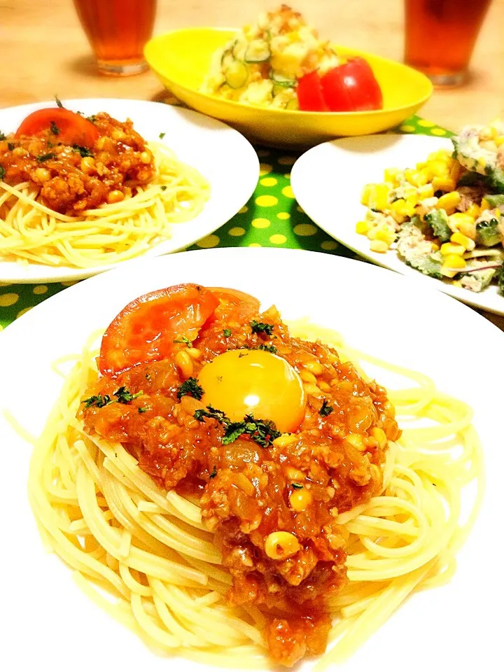 りりたんこぶさんの料理 ホールトマトが無くても👌なんちゃってミートソースパスタ😊|かずきっちんさん