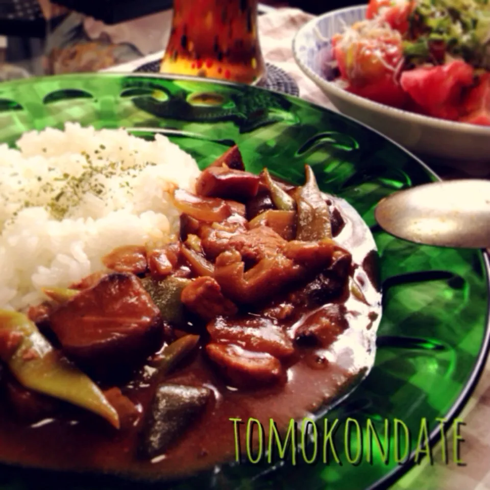 ナスとチキンのスパイシーカレー🍛🐓🍆🍴🌴♡|🇯🇵ともこちゃん。さん