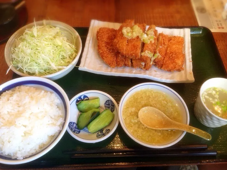 葱ダレ鶏カツ定食|chan mitsuさん