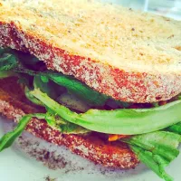 Sundried tomato and basil tuna sandwich :-D|Sabrina Fanさん