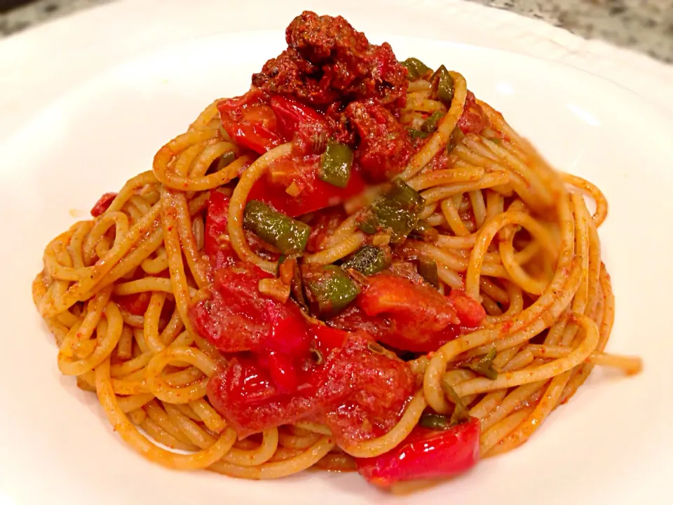 Snapdishの料理写真:Spaghetti con la Sardella|Fabio  Palmieriさん