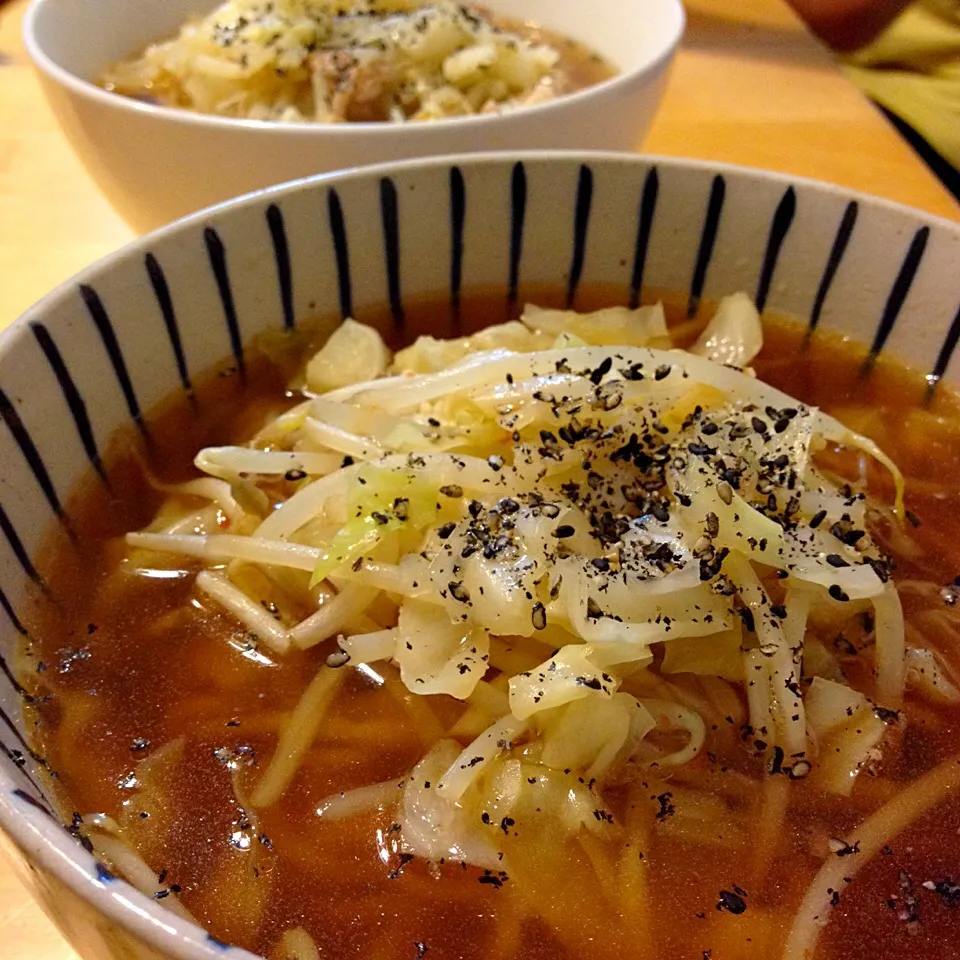 Snapdishの料理写真:なんちゃって神座ラーメン|ekiantiさん