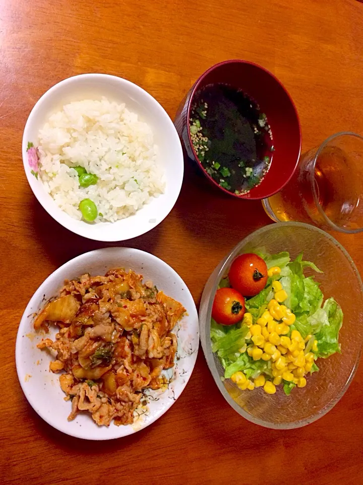 豚キムチ定食|そらさん