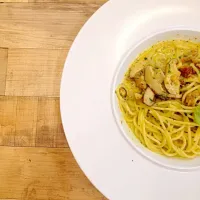 Chicken mushroom pesto cream pasta|Claraaaさん