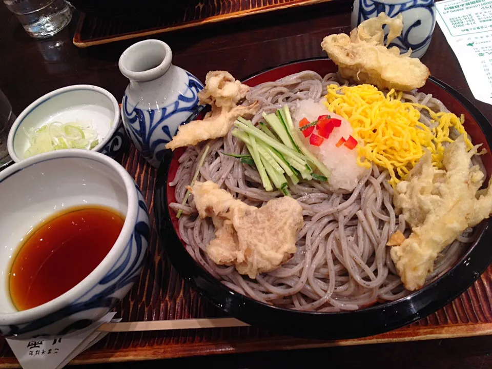 ごまそば八雲 冷たい舞茸そば|カウンター嬢さん