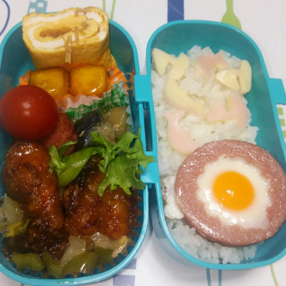 Snapdishの料理写真:7月26日　高校生女子部活弁当♪|クッキングおやぢさん