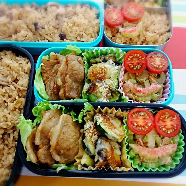 今日のお弁当【2014.7/26】どこかに顔が隠れてるよ～弁当￣(=∵=)￣|lemonadeさん