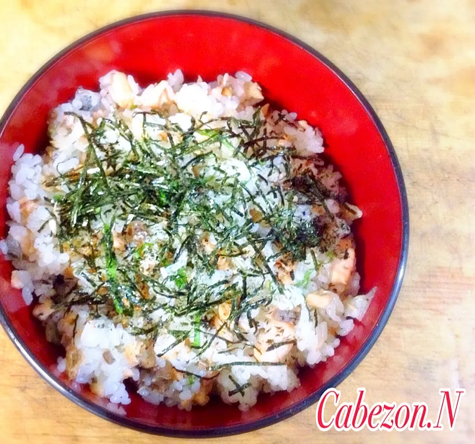 昨日の賄い  ご飯を炒めない鮭炒飯|Cabezon.Nakamuraさん