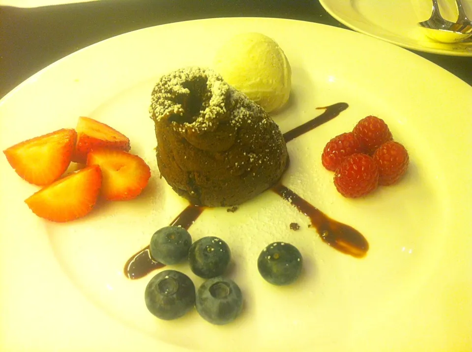 Dark chocolate molten pudding|skyblueさん