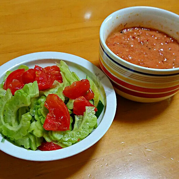 ゴーヤとトマト🍅のサラダ
リゾット|ふみぃさん