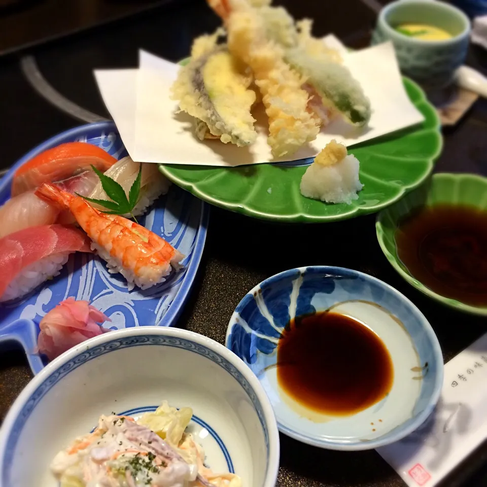 天寿司定食|まるこさん