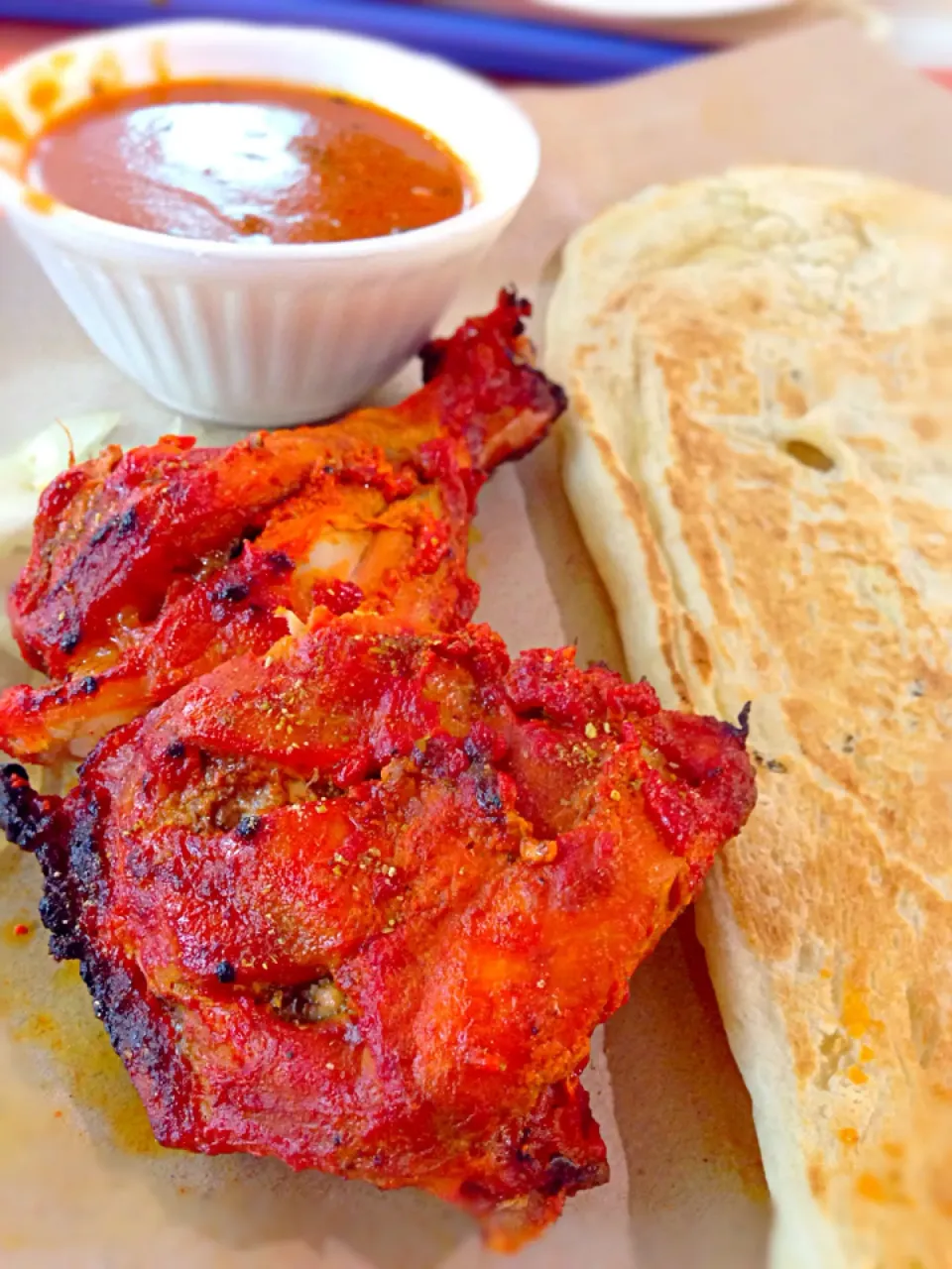 Tandoori chicken with naan@ABC food centre|coxiella24さん