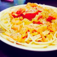 トマトクリーム冷製パスタ♡|くるみさん