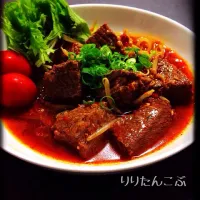 激辛四川風水煮牛肉🔥を作りました😭|りりたんこぶさん