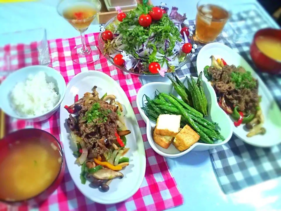 頂き物のプルコギ焼いて晩ご飯|cloverさん