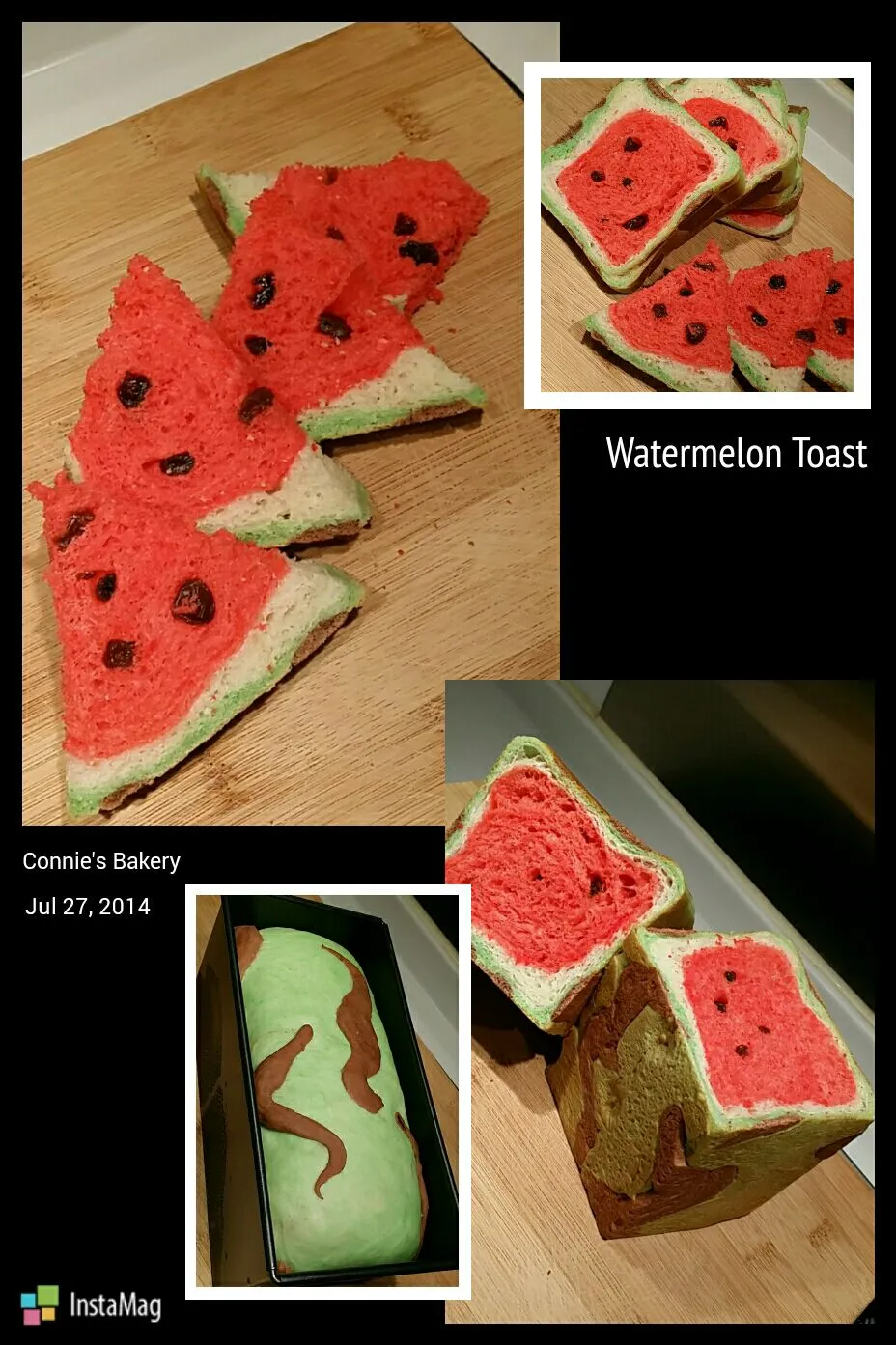 Watermelon Toast 西瓜土司＼(^o^)／大满足|Connie  Chuiさん