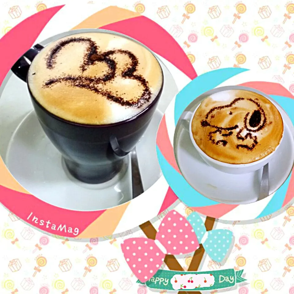 Latte RM3.50 & Cappucinno RM4 only #coffee art#economic|Donna SanSanさん