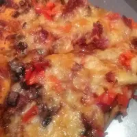 capcicum&all kind of meat &mashroom&cheese pizza|ALINAさん