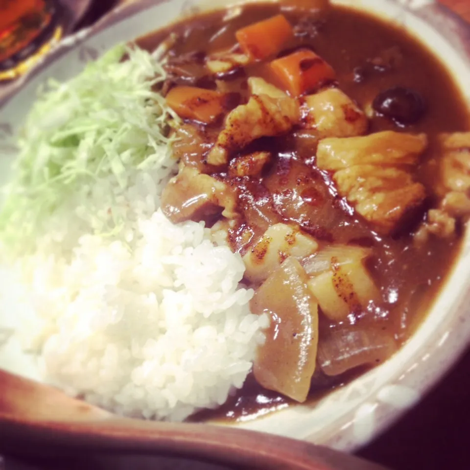 牛スジ＆豚バラ肉の金沢カレー風❤️|シーチキンさん