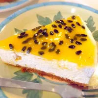 Lia's Cakes in Season's Mango Cheesecake topped with Passion Fruit sauce|Laleng's Palateさん