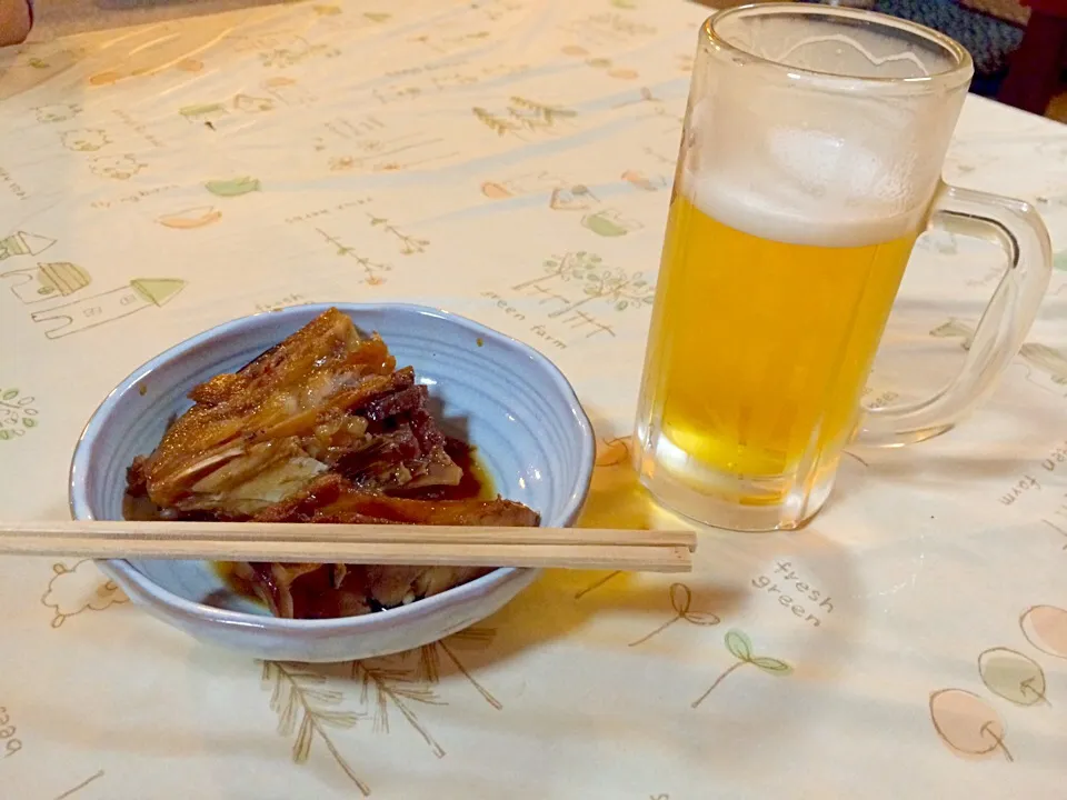 Snapdishの料理写真:やっぱりビールは生ビール🍻|sayakyameさん