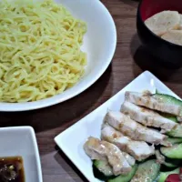 ざる麺
蒸し鶏
長芋の煮物|こやまさん