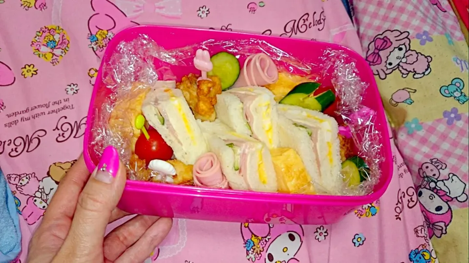 息子のｻﾝﾄﾞｲｯﾁ弁当|のぇままﾝさん