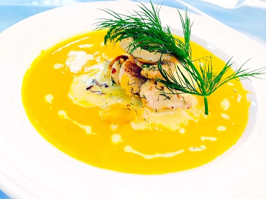 Creamy chicken and pumpkin soup|whitneyさん