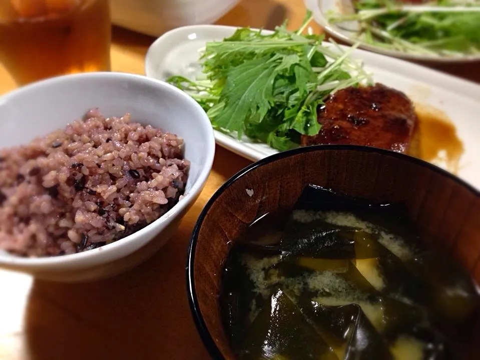 照り焼きソイベジバーグ定食|cloverさん