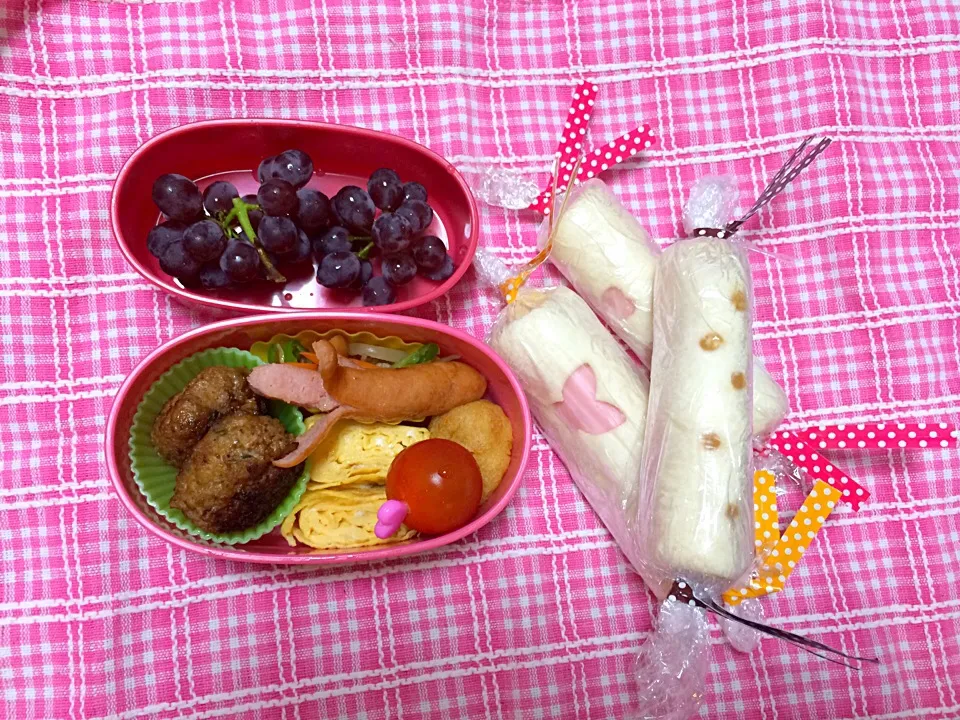 Snapdishの料理写真:本日の学童弁当〜ロールサンドイッチ〜|こむぎさん