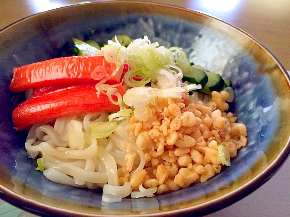 ぶっかけうどんでブランチ🍙|かずみさん