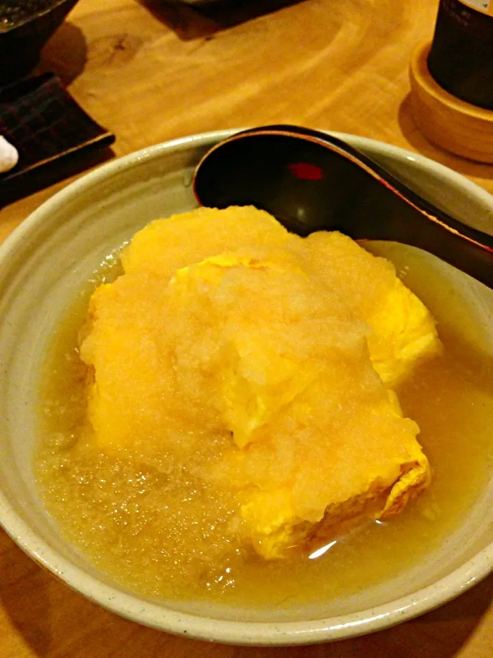 Snapdishの料理写真:週末の蕎麦屋4 出し巻き卵|あきらさん