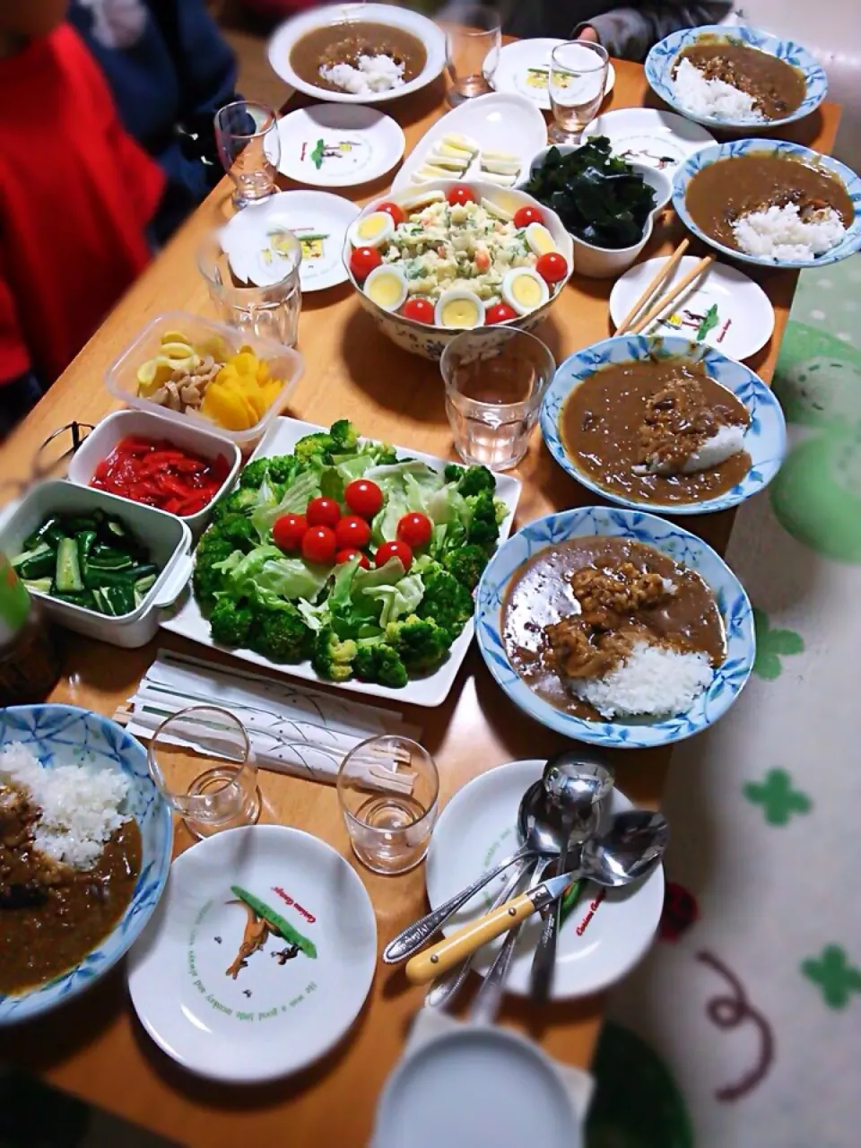 友人ファミリーが泊まりに来た日の晩ご飯|cloverさん