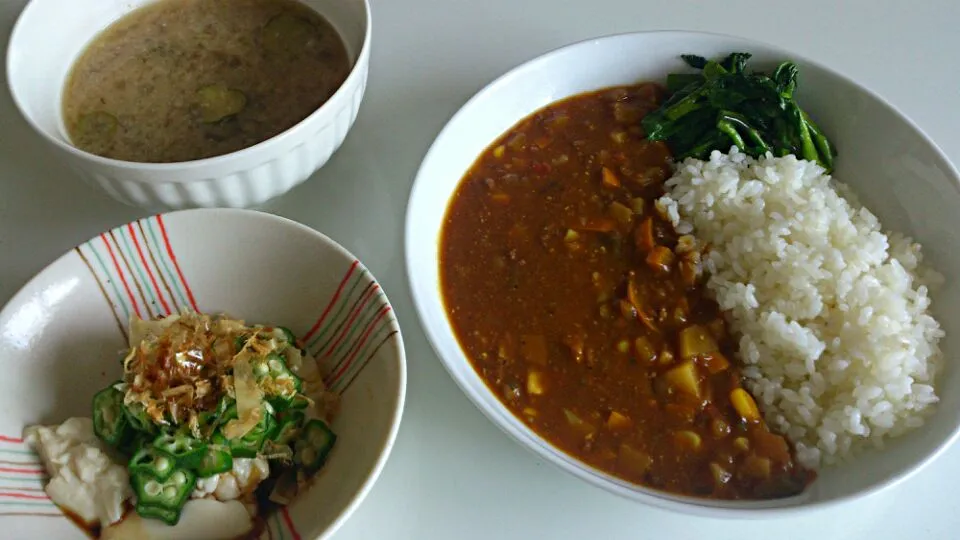 Snapdishの料理写真:夏野菜たっぷりカレー|成島千世さん