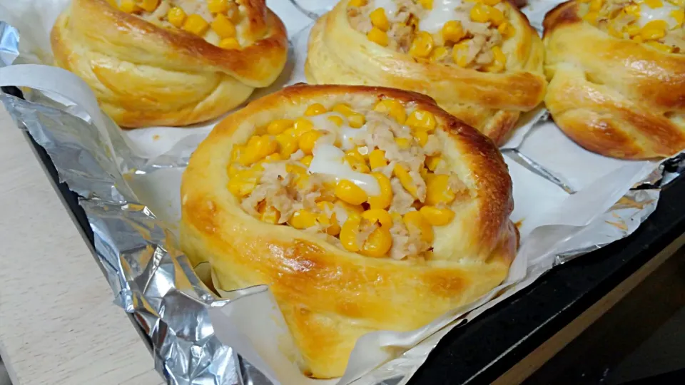 Tuna fish & corn bread|kchumさん