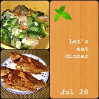 Ginisang Ampalaya at Fried Fish|Kaycee Mendozaさん