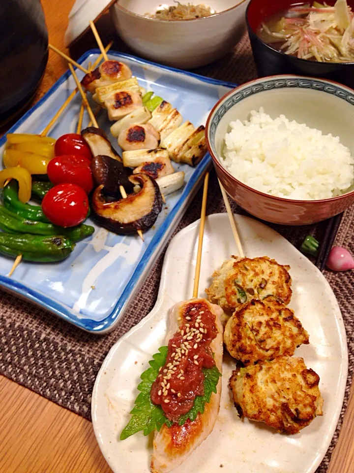 焼き鳥定食🍀|デミさん