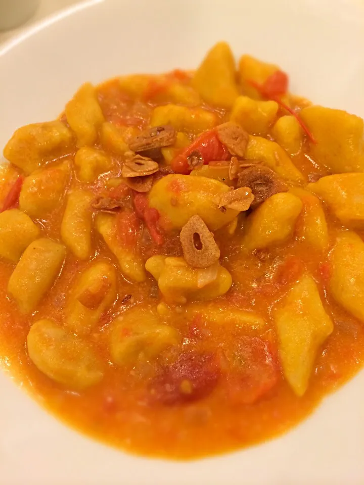 Gnocchi di zucca e ricotta con salsa marinara;) Pumpkin and ricotta gnocchi with marinara sauce;)|aястасияさん