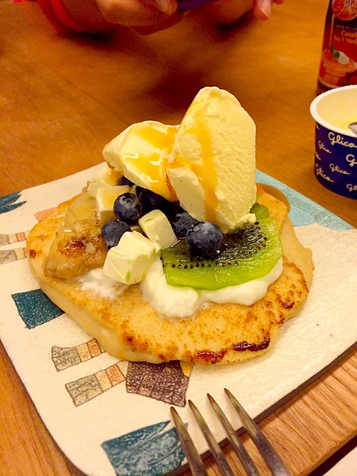 Snapdishの料理写真:パンケーキ作りました|aikoさん