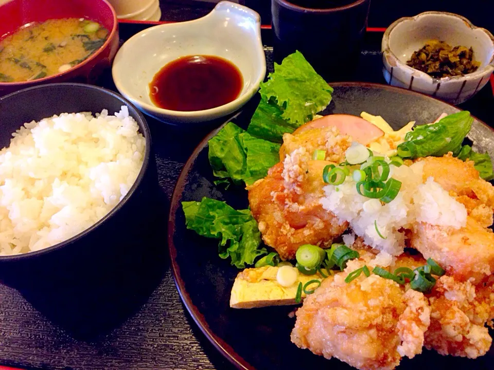 Snapdishの料理写真:鳥ポン定食650円＠京都|take7887さん