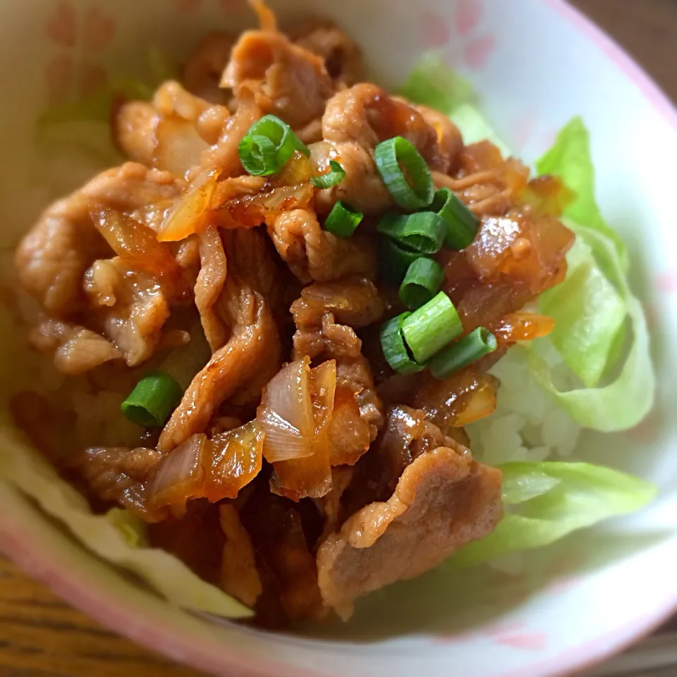 ガッツリ🍴豚丼|なちょさん