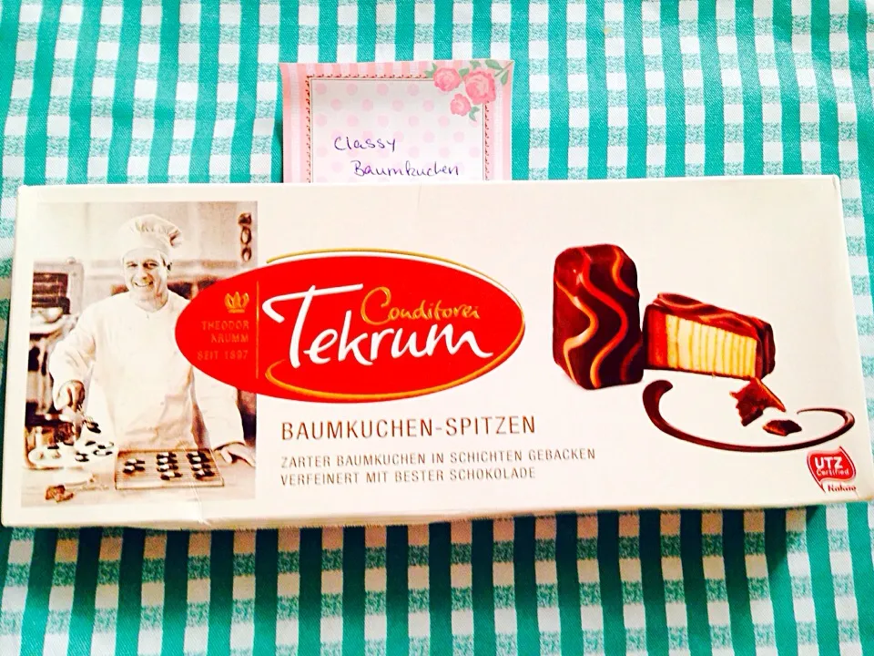 Thank you Sandra... Gift from Germany... Baumkuchen... Yummy😋😄.|Deana/Akinaさん