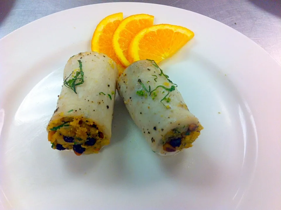 Swordfish Stuffed with Currants & Pine Nuts|Woo J. Parkさん