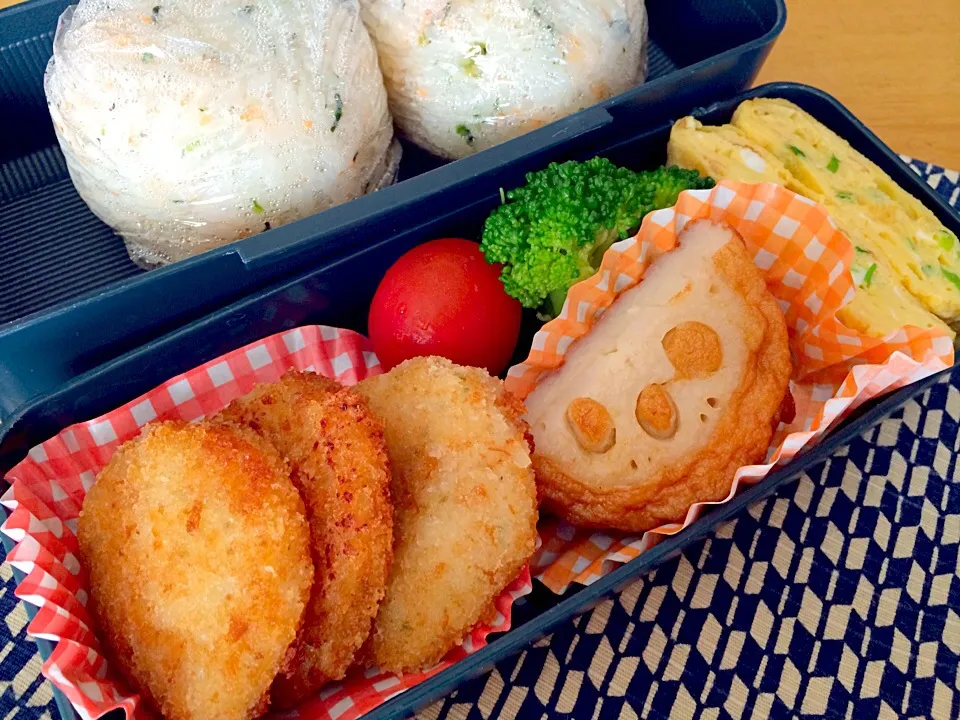 Snapdishの料理写真:ホタテソテー弁当|しーさん