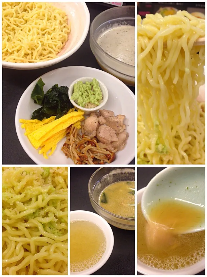 冷やしつけ麺(青紫蘇風味)@大至(御茶ノ水)|塩豚骨さん