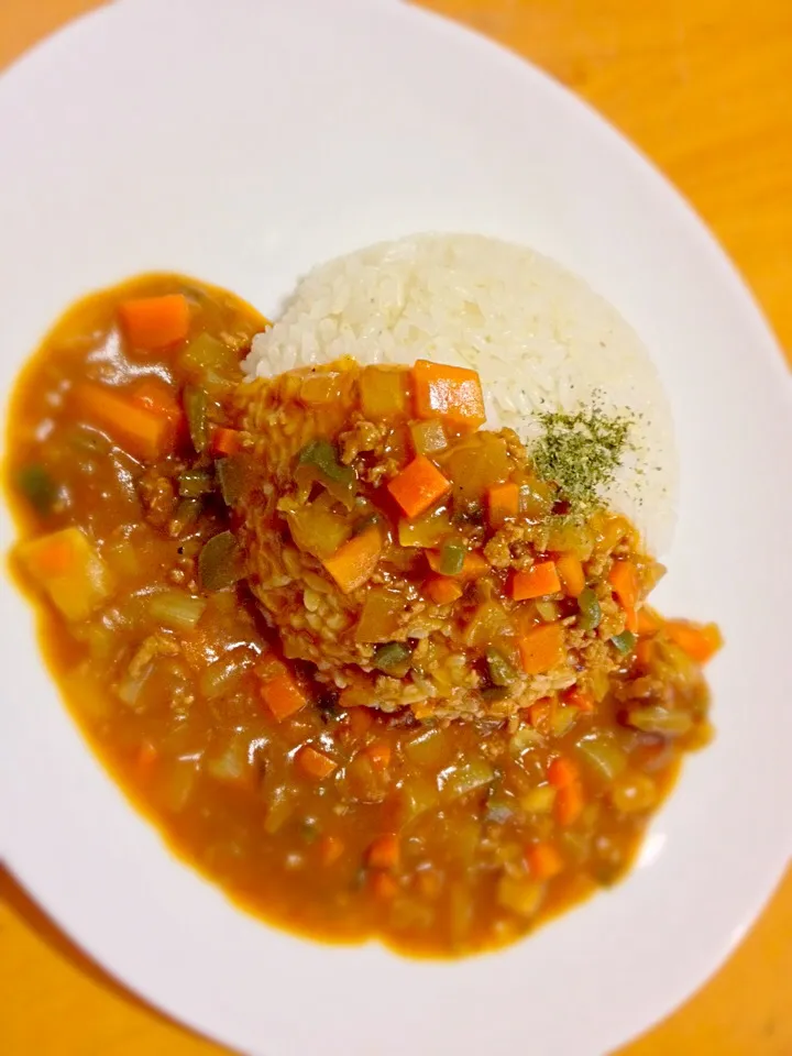 息子と作ったキーマカレー(*^^*)|ほのほのさん