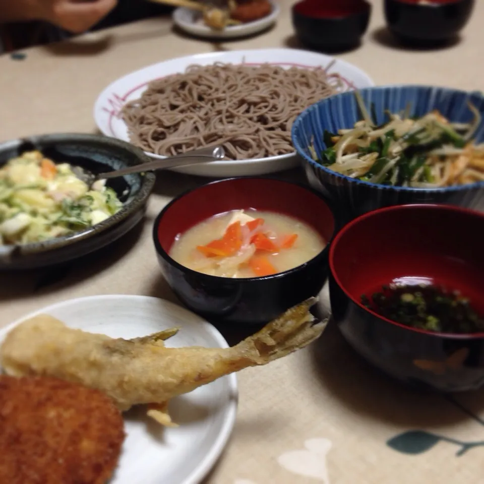 ざるそば・ふぐの唐揚げ・ポテトサラダ…|Rinさん