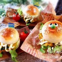 Snapdishの料理写真:Tomoko Itoさんの
うちの簡単パンプキンマリネ de
バーガーくんサンドランチ :D